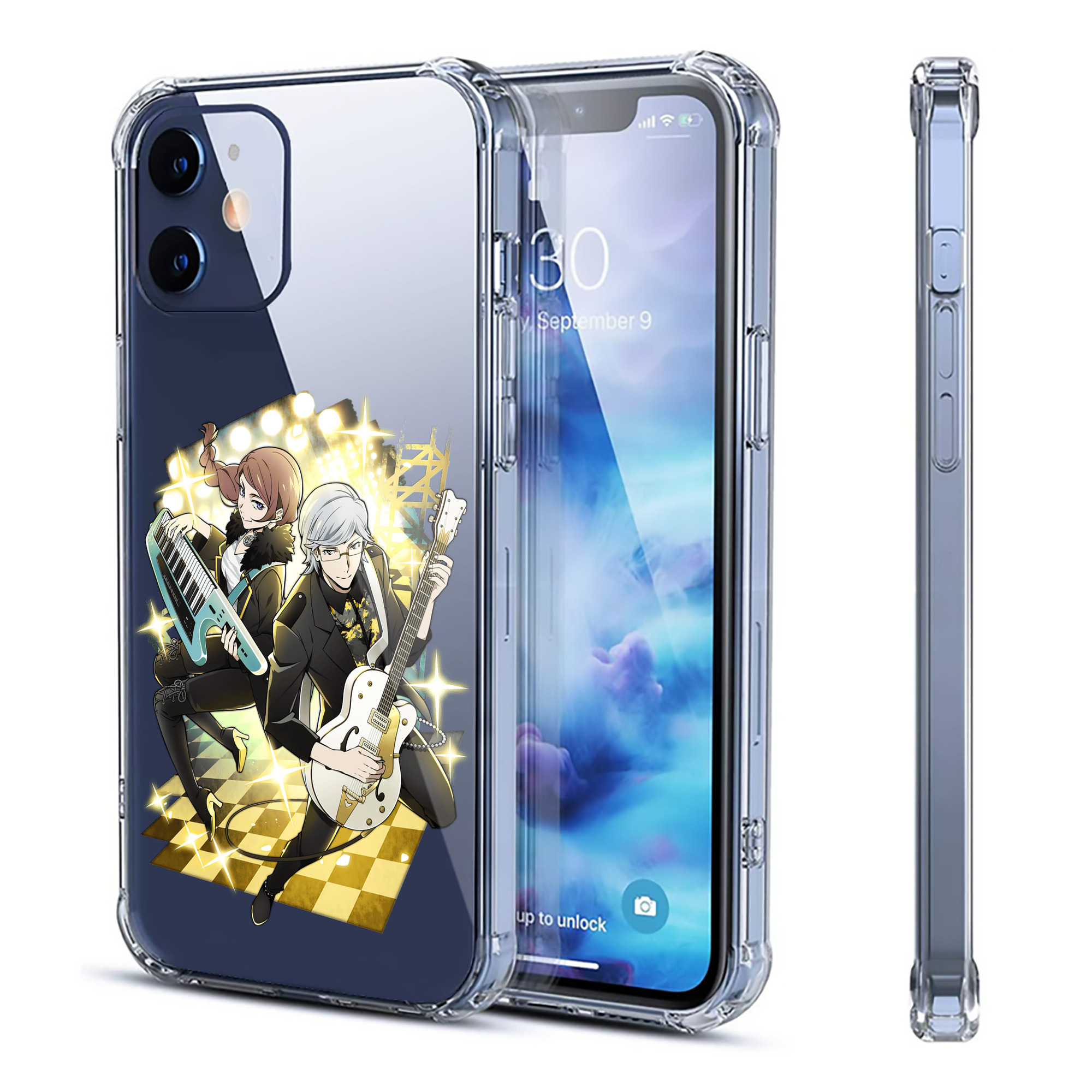 （画像用） 文豪ストレイドッグス Bungo Stray Dogs 【iPhone 12シリーズ対応】透明スマホケース（クリアソフトケース）